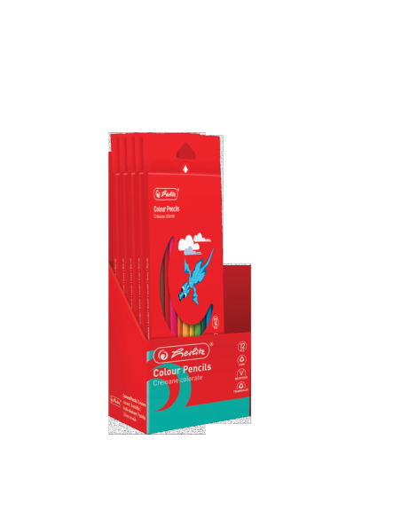 9498550,Creioane colorate jumbo triunghiulare 5mm set12