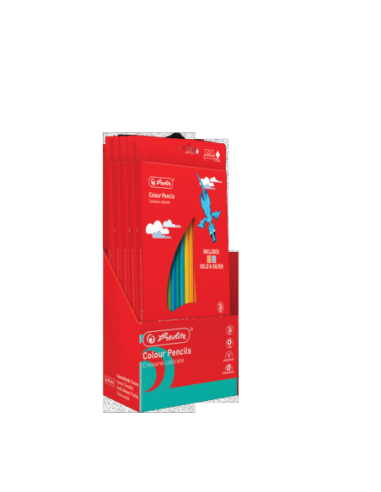 9498480,Creioane colorate hexagonale 3mm set36+ascutitoare