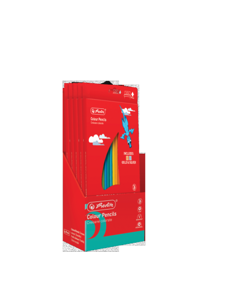 9498480,Creioane colorate hexagonale 3mm set36+ascutitoare