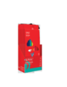 9498510,Creioane colorate triunghiulare 3mm set18 tava plastic