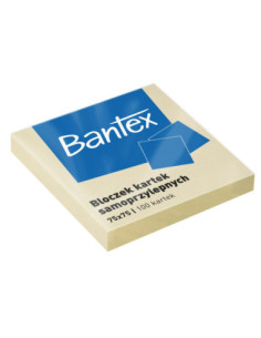 400086384-12,Bloc notite adezive bantex post it 75x75mm 100f galben - Set 12