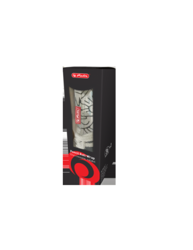 9498330,Husa roll wrap bumbac pentru creioane 36 poz culoare alb/negru