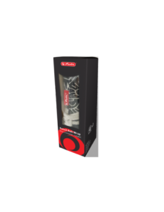 9498340,Husa roll wrap bumbac pentru creioane 48 poz culoare negru/alb