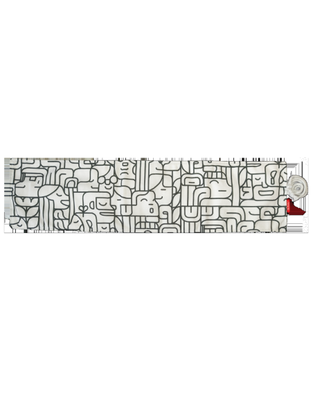 9498350,Husa roll wrap bumbac pentru creioane 72 poz culoare negru/alb