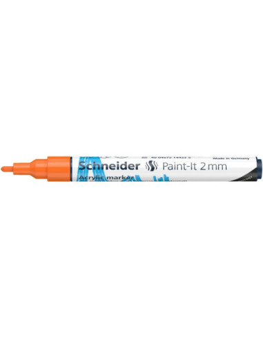 SD-PMK017/PORTOCALIU-10,Marker cu vopsea acrilica Paint-It 310 2 mm Schneider PORTOCALIU - Set 10