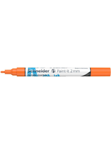 SD-PMK017/PORTOCALIU-10,Marker cu vopsea acrilica Paint-It 310 2 mm Schneider PORTOCALIU - Set 10