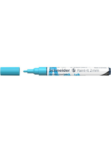 SD-PMK017/BLEU-10,Marker cu vopsea acrilica Paint-It 310 2 mm Schneider BLEU - Set 10