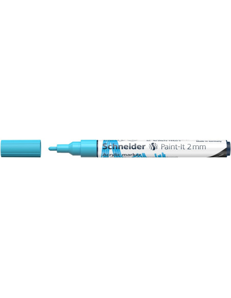 SD-PMK017/BLEU-10,Marker cu vopsea acrilica Paint-It 310 2 mm Schneider BLEU - Set 10
