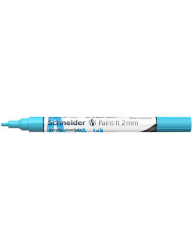 SD-PMK017/BLEU-10,Marker cu vopsea acrilica Paint-It 310 2 mm Schneider BLEU - Set 10
