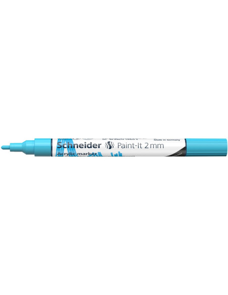 SD-PMK017/BLEU-10,Marker cu vopsea acrilica Paint-It 310 2 mm Schneider BLEU - Set 10
