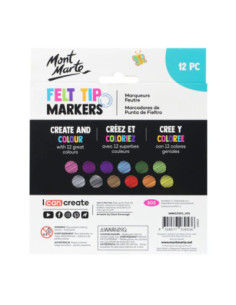 SD-SKR525-12,Carioca tip marker basic pentru copii Mont Marte12 buc /set 2
