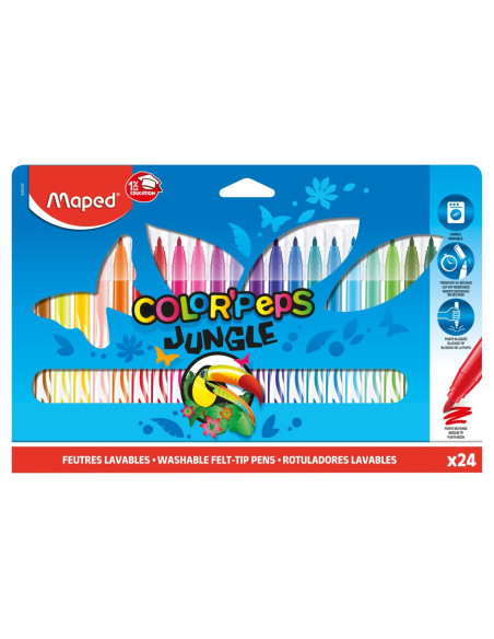 SD-SKR540,Carioca Maped Color'Peps Jungle 24 culori/set