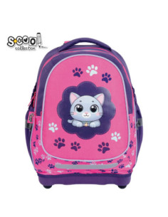 SC3337,Ghiozdan scoala anatomic S-COOL Think Pink, 39 x 33 x 18 cm