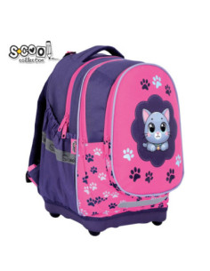 SC3337,Ghiozdan scoala anatomic S-COOL Think Pink, 39 x 33 x 18 cm 2