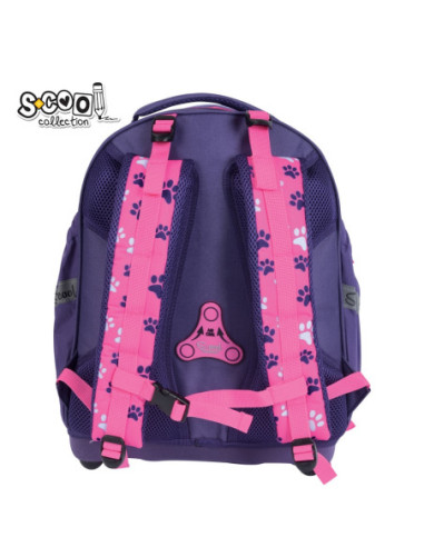 SC3337,Ghiozdan scoala anatomic S-COOL Think Pink, 39 x 33 x 18 cm