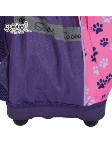 SC3337,Ghiozdan scoala anatomic S-COOL Think Pink, 39 x 33 x 18 cm