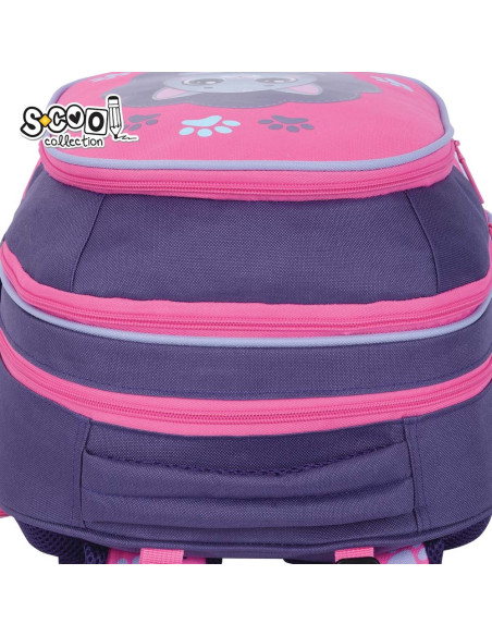 SC3337,Ghiozdan scoala anatomic S-COOL Think Pink, 39 x 33 x 18 cm
