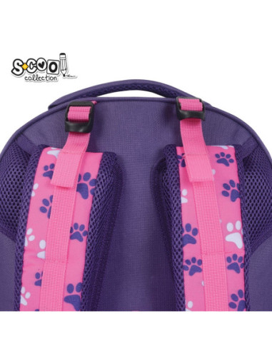 SC3337,Ghiozdan scoala anatomic S-COOL Think Pink, 39 x 33 x 18 cm