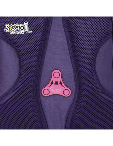 SC3337,Ghiozdan scoala anatomic S-COOL Think Pink, 39 x 33 x 18 cm