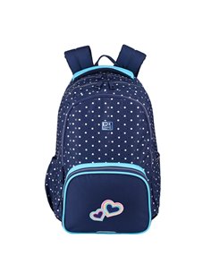 Ghiozdan scoala Oxford, 3 compartimente, 44 x 29 x 22 cm, Motiv Dots