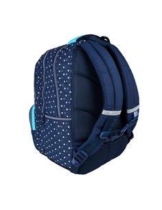 Ghiozdan scoala Oxford, 3 compartimente, 44 x 29 x 22 cm, Motiv Dots 2