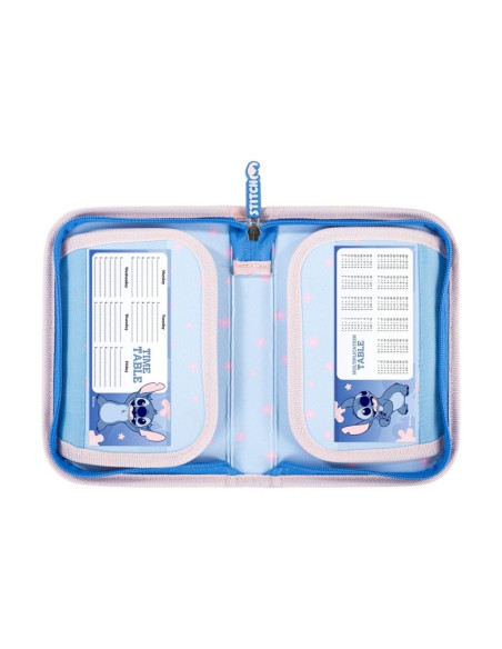 P4711,Penar neechipat St.Majewski Stitch, 1 fermoar, 2 extensii, 679155, bleu/roz