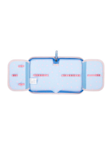 P4711,Penar neechipat St.Majewski Stitch, 1 fermoar, 2 extensii, 679155, bleu/roz