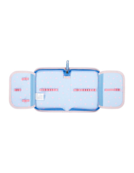 P4711,Penar neechipat St.Majewski Stitch, 1 fermoar, 2 extensii, 679155, bleu/roz