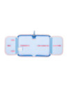 P4711,Penar neechipat St.Majewski Stitch, 1 fermoar, 2 extensii, 679155, bleu/roz