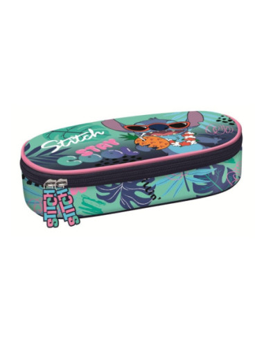 P4727,Penar neechipat St.Majewski Stitch, 1 fermoar, 686306, albastru/verde pastel, oval
