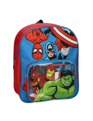 G776,Ghiozdan gradinita Cerda 629286, motiv Avengers, 25 cm, 2 compartiment, 25 x 30 x 12 cm