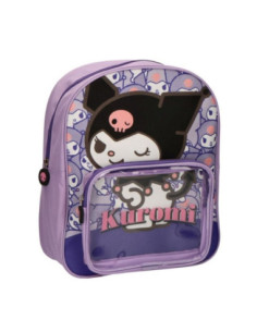 G777,Ghiozdan gradinita Cerda 629408, motiv Kuromi, 25 cm, 2 compartimente, 25 x 30 x 12 cm