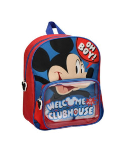 G778,Ghiozdan gradinita Cerda 677416, motiv Mickey, 25 cm, 2 compartimente, 25 x 30 x 12 cm