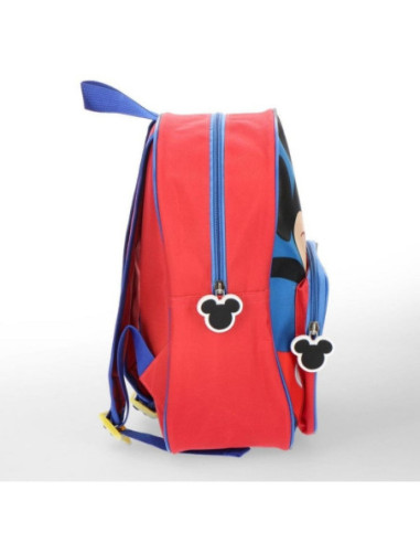G778,Ghiozdan gradinita Cerda 677416, motiv Mickey, 25 cm, 2 compartimente, 25 x 30 x 12 cm