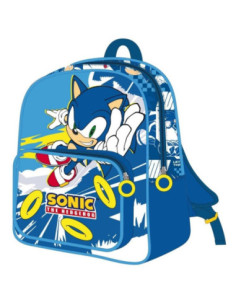 G779,Ghiozdan gradinita Cerda 629309, motiv Sonic, 25 cm, 2 compartimente, 25 x 30 x 12 cm