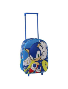 G786,Ghiozdan gradinita Cerda Sonic 3D, 25cm, 1 compartiment, tip troller, 25x30x12cm, 629941