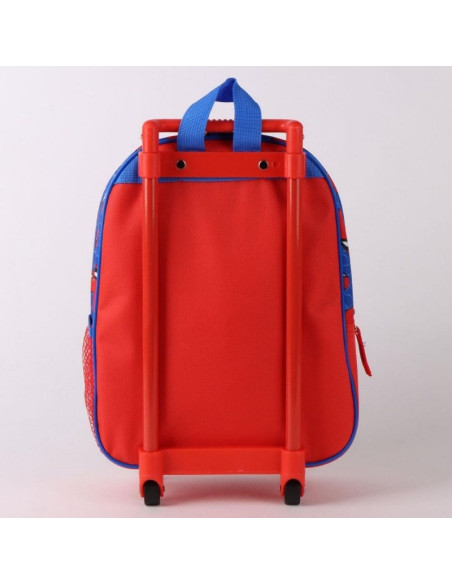 G787,Ghiozdan gradinita tip troller Cerda 629903, motiv Spiderman 3D, 25 cm, 1 compartiment, 25 x 30 x 12 cm