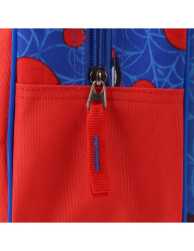 G787,Ghiozdan gradinita tip troller Cerda 629903, motiv Spiderman 3D, 25 cm, 1 compartiment, 25 x 30 x 12 cm