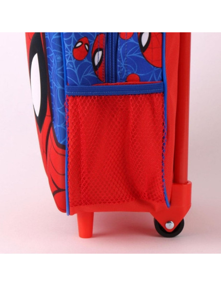 G787,Ghiozdan gradinita tip troller Cerda 629903, motiv Spiderman 3D, 25 cm, 1 compartiment, 25 x 30 x 12 cm