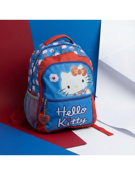 G794,Ghiozdan Cerda 641998, motiv Hello Kitty, 31 cm, 3 compartimente, 31 x 40 x 14 cm