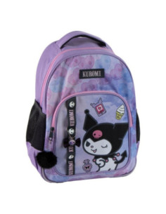 G797,Ghiozdan Cerda 630855, motiv Kuromi, 32 cm, 2 compartimente, 32 x 42 x 15 cm