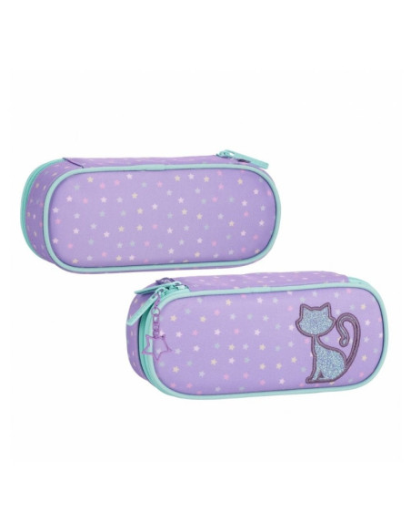 P4861,Penar neechipat Starpak Glitter Cat 576221, 1 fermoar, oval