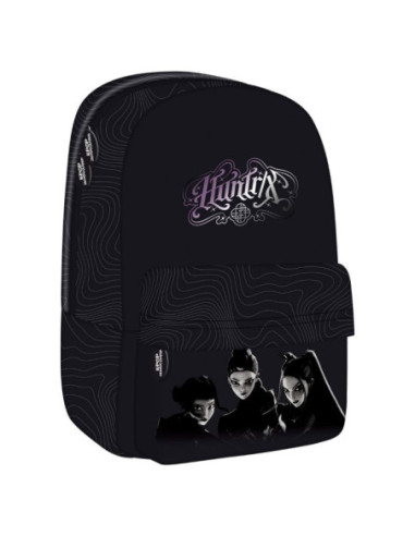 G826,Ghiozdan St.Majewski KPOP Demon Hunters, 40cm, 2 compartiment, negru, 3048661