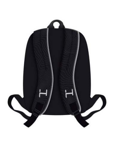 G826,Ghiozdan St.Majewski KPOP Demon Hunters, 40cm, 2 compartiment, negru, 3048661