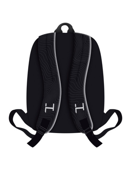 G826,Ghiozdan St.Majewski KPOP Demon Hunters, 40cm, 2 compartiment, negru, 3048661