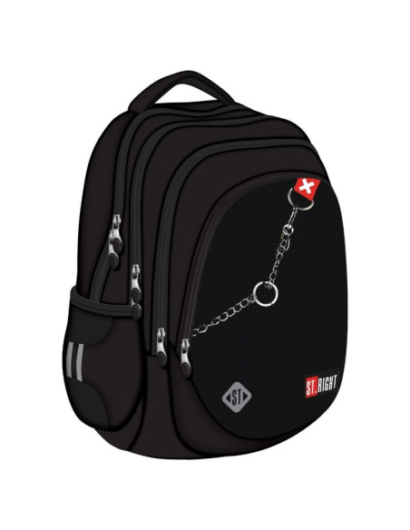G856,Ghiozdan St.Majewski St. Right X White, 42cm, 4 compartimente, BP06, 683398