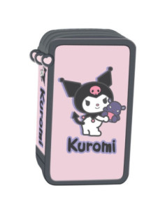 P4810,Penar echipat St.Majewski Kuromi Pink, 3 fermoare, roz, 694219