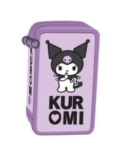 P4811,Penar echipat St.Majewski Kuromi Violet, 3 fermoare, violet, 694127