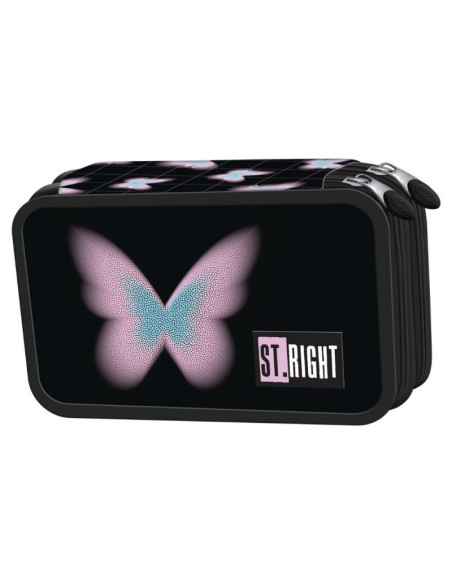 Penar echipat St.Majewski St. Right Pastel Butterfly, 2 fermoare, 697029
