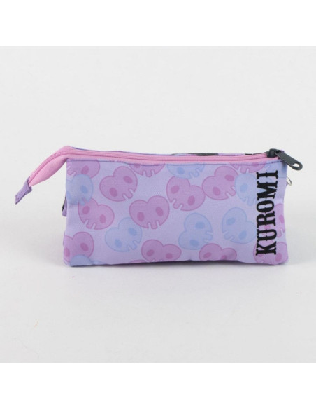 P4837,Penar neechipat Cerda Kuromi, 1 fermoar, 3 compartimente, 22.5x11.5x2cm, 631012